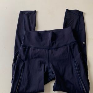 Lululemon navy leggings. Size 4